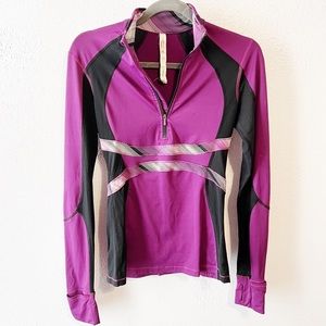 Lululemon Run Hills 1/2 zip pullover potion purple size 4